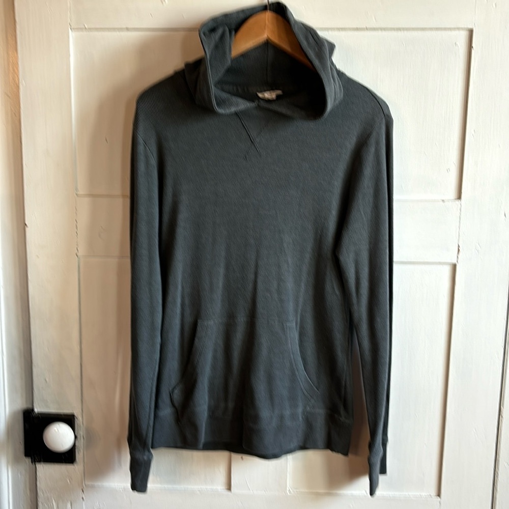 Waffle Knit Shirt Aeropostale Lightweight Long Sleeve Pullover Hoodie Size S